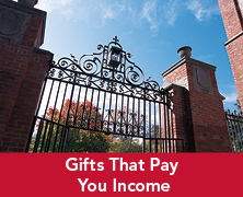 Photo of a gate. Links to Gifts That Pay You Income
