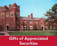Photo of a building on campus. Links to Gifts of Appreciated Securities