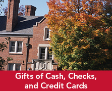 A photo of a school building. Links to Gifts of Cash, Check, and Credit Cards